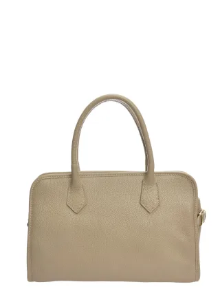 Anna Luchini Beige Rindsledertasche