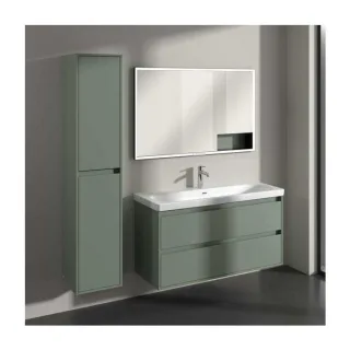 Villeroy und Boch Skyla Hochschrank C80100AF 2 Türen, 350 x 1700 x 349 mm, Soft Green / Soft Green
