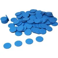Wissner® aktiv lernen Lernspielzeug Spielchips (100 Stück), Zählchips Marker Tokens 25 mm RE-Plastic®, RE-Plastic®