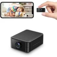 SpionProfi Überwachungskamera 4K HD Wlan Mini Kamera Video Überwachungskamera Live IP Cam (1-tlg., Wlan Wifi IP Mini Überwachungskamera Kamera mit Nachtsicht)