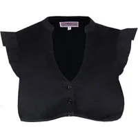MarJo Dirndlbluse Dirndlbluse Kienberg Flügelarm schwarz