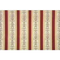 Stofferia Stoff Polsterstoff Taftjacquard Biedermeier Streifen Rot, Meterware