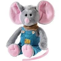 Heunec® Kuscheltier Latzhosen-Gang, Maus Kati Käse