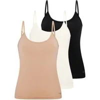 sloggi Unterhemd 3er Pack GO Sense (Spar-Set, 3-St) Spaghetti Top - Nahtlos - Spaghetti Top in modern-puristischem Design