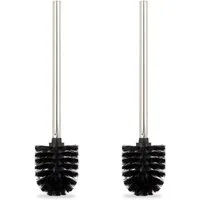 relaxdays WC-Reinigungsbürste Toilettenbürsten 2er Set Schwarz