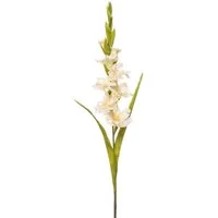 Kunstblume Künstliche Gladiole NOVNIF, Creme, 95cm Gladiole, artplants, Höhe 95.0 cm