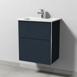 Sanipa 3way Waschtischunterbau zu Ideal Standard Connect Air Waschtisch mit 2 Auszügen, Marine-Matt BP6401R