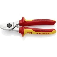 Knipex Kabelschere Knipex 95 16 165 VDE-Kabelschere Geeignet für (Abisoliertechnik) Alu-