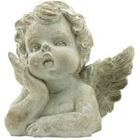 Exner GmbH Garten- & Wohnaccessoires Dekoobjekt Engel StoneArt - Zement - 16x15x11 cm, 16,5x11x11 cm