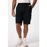 JP1880 Bermudas Bermuda Leinenoptik Cargotaschen Elastikbund