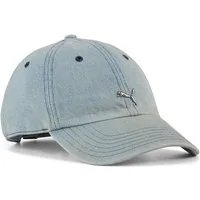 PUMA Baseball Cap WARDROBE ESS METAL DAD CAP lässiger Retro-Look, unstrukturierte Cap, lockere Passform