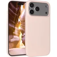 EAZY CASE Handyhülle für Apple iPhone 17 Pro Max Hülle Silikon 6,9 Zoll, Schutzhülle mit Kameraschutz stoßfest Bumper Case Rose