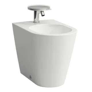 LAUFEN Kartell Stand-Bidet 8323310003021 weiß, 37x54,5cm, 1 Hahnloch, mit Ab- und Überlaufventil