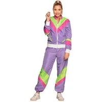 Boland Kostüm 80er Trainingsanzug lila - Faschingskostüm Frauen, Macht sich ganz dufte und famos beim Abhotten auf jeder Fete!