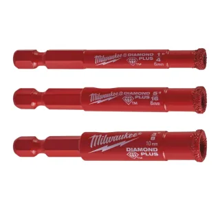 Milwaukee - Diamantbohrer Set 1/4 (3pc)" - 4932471771