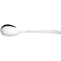 Michelangelo Gießlöffel GASTRONOM, 32 cm, Edelstahl rostfrei 18/10, mit tiefem Kopf für tropffreies Portionieren von Suppen und Saucen