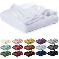 Wohndecke Kuscheldecke, Fleecedecke, Wolldecke flauschig und weich, Lavea, Sofadecke, Atmungsaktiv & Hautfreundlich, Decke