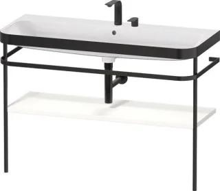 Duravit Happy D.2 Plus c-bonded Set mit Metallkonsole Weiß Supermatt 1175x490x850 mm - HP4739E848400 HP4739E84840000