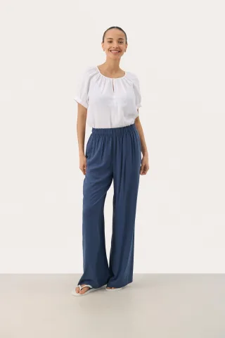 Casual Hose Easy fit Oceana blue