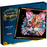 Kreativset Paillettenkunst PopArt Katze