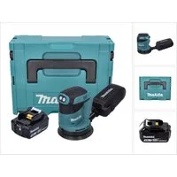 Makita Akku-Exzenterschleifer DBO 180 F1J Akku Exzenterschleifer 18 V 125 mm + 1x Akku 3,0 Ah