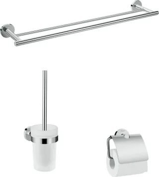 Hansgrohe Bad Accessoire 3-teiliges Set Logis Universal chrom, 41727000 41727000