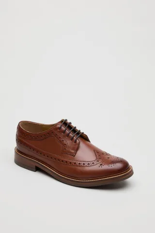 Chapman & Moore Longwing Brogue Country Leder Herren Schuhe in Beere