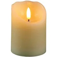 Ambiente Haus LED-Kerze aus Echtwachs, Ø ca. 7,5 cm, Höhe 10 cm (FB 51018) (1-tlg)