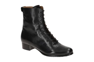 Everybody 58253N3254 GL001 Damen Stiefeletten Schwarz - elegante Lace Up Boots