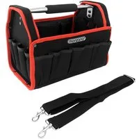 monzana Werkzeugtasche, Werkzeugbox Montagetasche 33cm 6 Innen und 13 Außentaschen Werkzeugbox