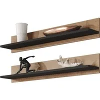 MIRJAN24 Wandregal Soho S05, 2er-Set, 125x20x20 cm