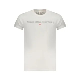 Accademia Militare Bianco Baumwoll Herren T-Shirt
