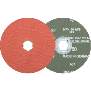 PFERD TOOLS COMBICLICK Korund Fiberscheibe für Edelstahl - 64191106
