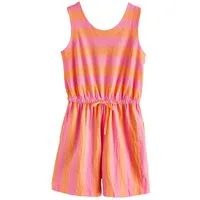 Next Playsuit Ärmelloser Playsuit aus Baumwolle mit Bindegürtel (1-tlg)