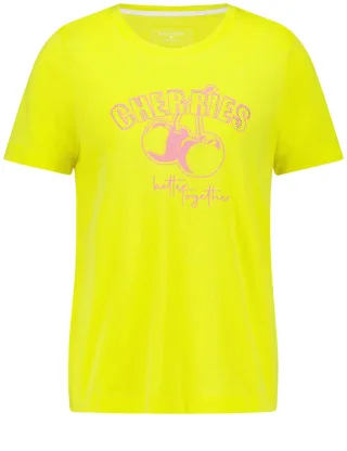 GERRY WEBER Collection - T-Shirt mit Frontprint gelb - Gr. - 38