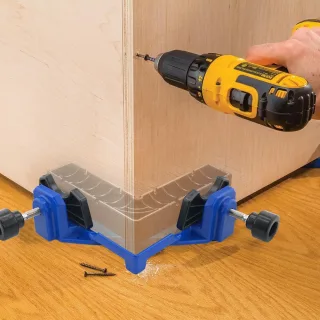 ABS Right Angle Woodworking Clamp Adjustable 90 Degree Corner Clamp Board Thickness 24-75mm for Photo Framing Cabinet Ma