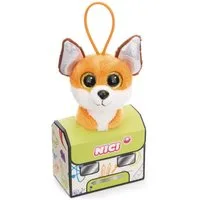 Nici Schultüte Glubschis Kuscheltier Anhänger 9 cm Fuchs Runizzi Schlüsselanhänger, als Back to School Geschenk, mit großen Glitzeraugen im Schulranzen