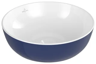 Villeroy & Boch Aufsatzwaschbecken Artis 430x430mm Rund ohne Überlauf Deep Ocean 417943BCS4