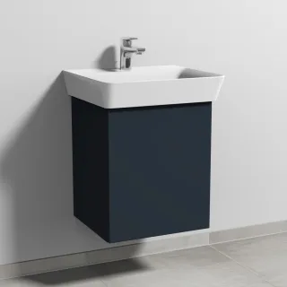Sanipa 3way Waschtischunterbau zu Ideal Standard Connect Air Cube Waschtisch mit 1 Tür, Marine-Matt SP6461R