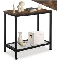 tectake Beistelltisch Filton (1-St., 1 tlg), Hochkantiger Beistelltisch im typischen Industrial Style