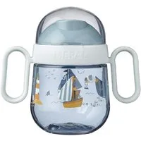 Mepal Trinklernbecher Antitropf-Trinklernbecher für Babys ab 6 Monaten, 200ml, Polypropylen (PP), Silikon, Spülmaschinengeeignet, BPA-frei, Sailors Bay Design