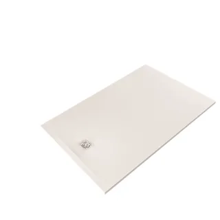 KLUDI-TERRA Duschwanne 100 x 160 H3 cm Abflussabdeckung inklusive Mattweiß 08DW1553