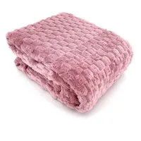 Wohndecke flauschige Flanell Kuscheldecke 150x200 Sofadecke, heimtexland, Hoch-Tief-Struktur I temperaturausgleichend I super weich
