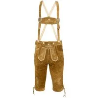 Steigenhöfer Manufaktur Trachtenlederhose Lederhose Herren Tracht Kniebund - Reinhold - 100% Rindsleder (Inklusive verstellbarer Träger) Traditionelle Echtlederhose - Ideal für Dein Oktoberfest Herren Outfit