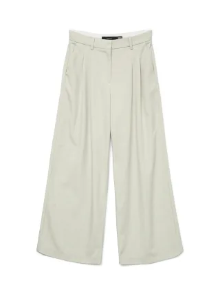 VERO MODA - VMMIKELA MW WIDE PANTS Birch - Gr. - 32