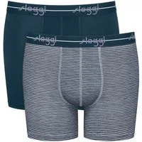 sloggi Boxershorts men Start (2er Pack) ohne Eingriff, extra weiches Taillenband, Single-Jersey Qualität