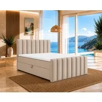 Best for Home Boxspringbett Trinity K10 mit Stauraum, Bonellmatratze & Komfort-Topper T30 (Boxspringbett-Set, 1-St., 140x200 160x200 180x200 200x200 cm), Ergonomischer Schlafkomfort, praktischer Stauraum