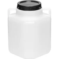 Garronda Regentonne 5L BPA-frei quadratisches Fass und Behälter mit Deckel GD-0088, Weiß, 5 l, (1-tlg), BPA-Frei