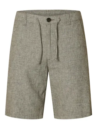 SELECTED MEN - SLMREGULAR-BRODY LINEN BLD SHORTS NOOS - Gr. - XL