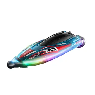 JJRC-S25-YW 2.4G High-Speed RC Boat Dual Brushless Motors Colorful Lights Waterproof Collision-Resistant Vehicle Models